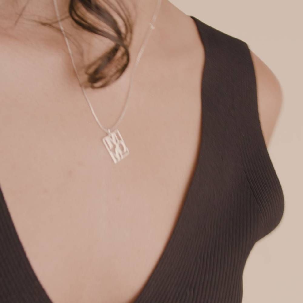 Pilgrim LOVE TAG, recycelte MOM Halskette versilbert Bis zu 55% Rabatt