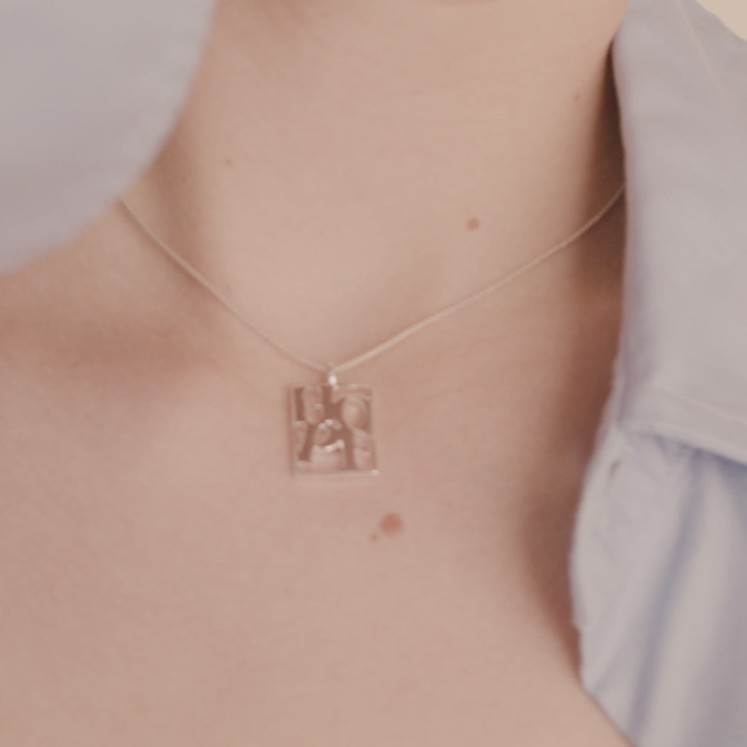 Pilgrim LOVE TAG, recycelte HOPE Halskette versilbert Discount Store für neue Produkte