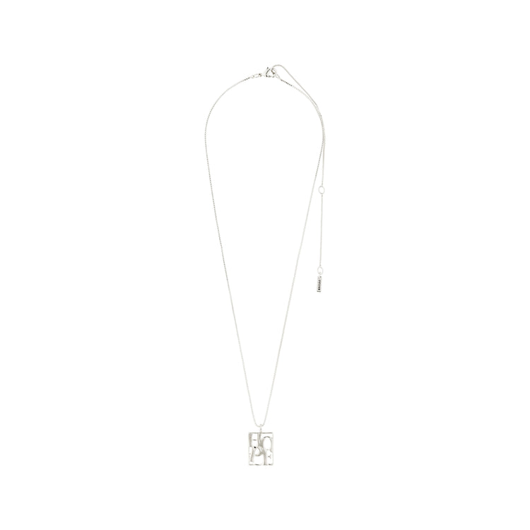 Pilgrim LOVE TAG, recycelte HOPE Halskette versilbert Discount Store für neue Produkte