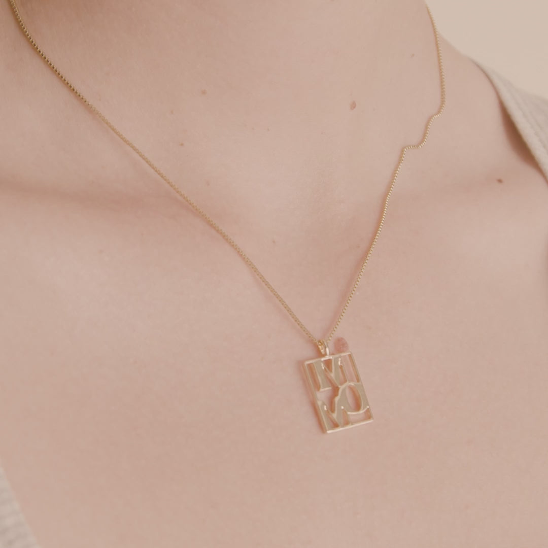 Pilgrim LOVE TAG, recycelte MOM Halskette vergoldet Kostenloser Versand international