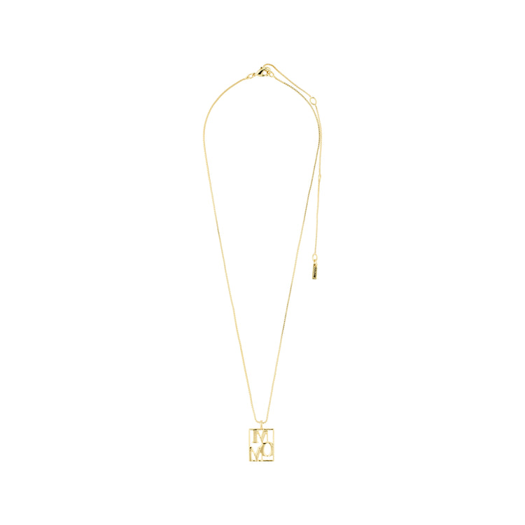 Pilgrim LOVE TAG, recycelte MOM Halskette vergoldet Kostenloser Versand international