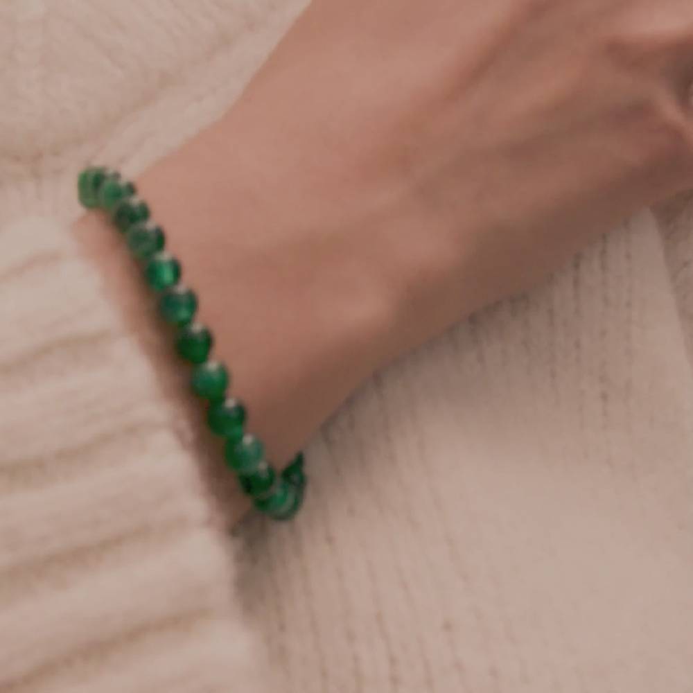 Pilgrim HEILSTEINE Armband mit grünem Achat Speichern exportieren