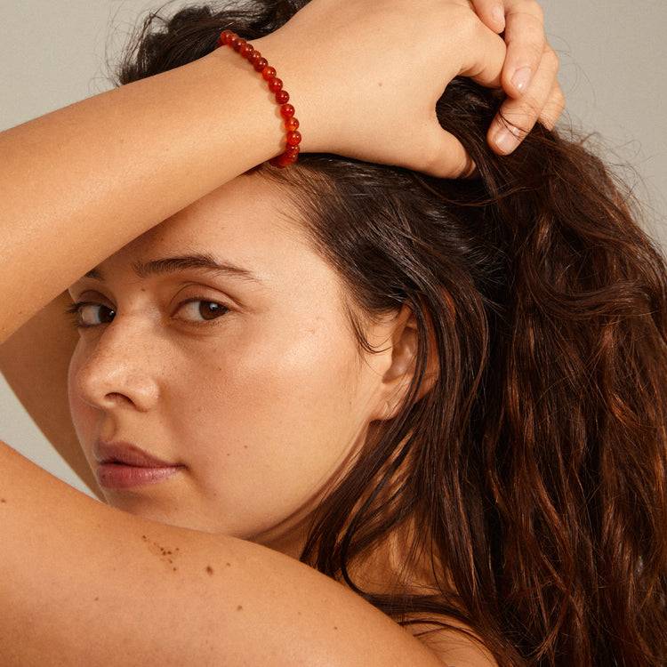 Pilgrim HEILSTEINE Armband mit rotem Achat 50% Rabatt für begrenzte Zeit