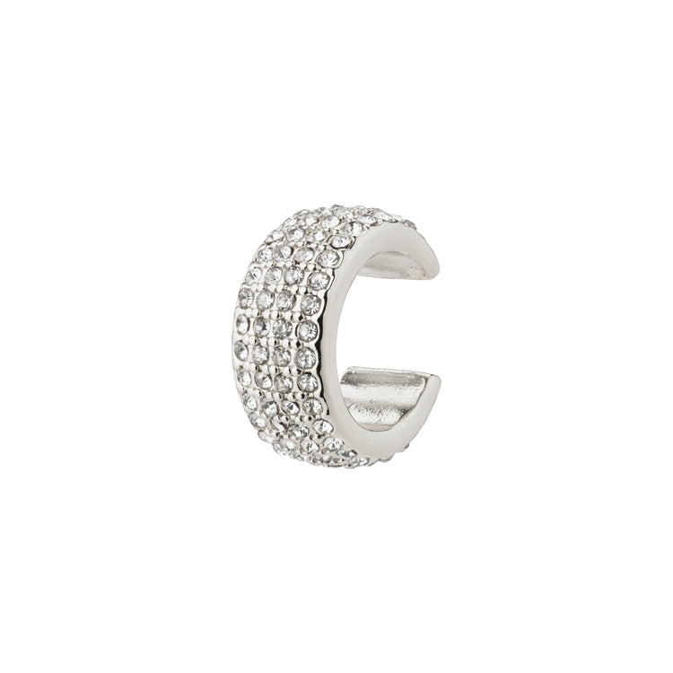Pilgrim MATYLDA recycelter Kristall-Cuff-Ohrring versilbert Schlussverkauf