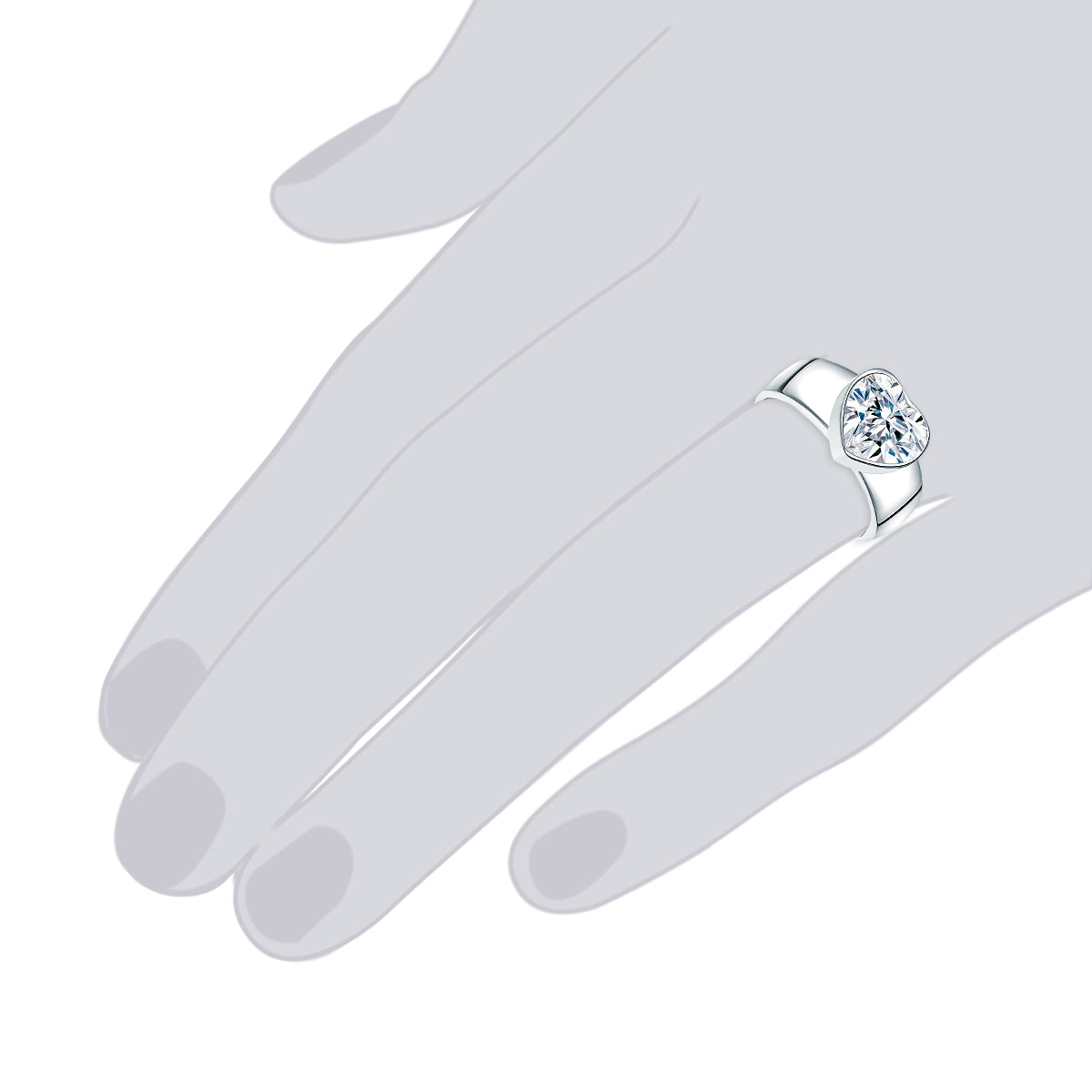 Rafaela Donata Ring Sterling Silber Zirkonia weiß Begrenztes Angebot