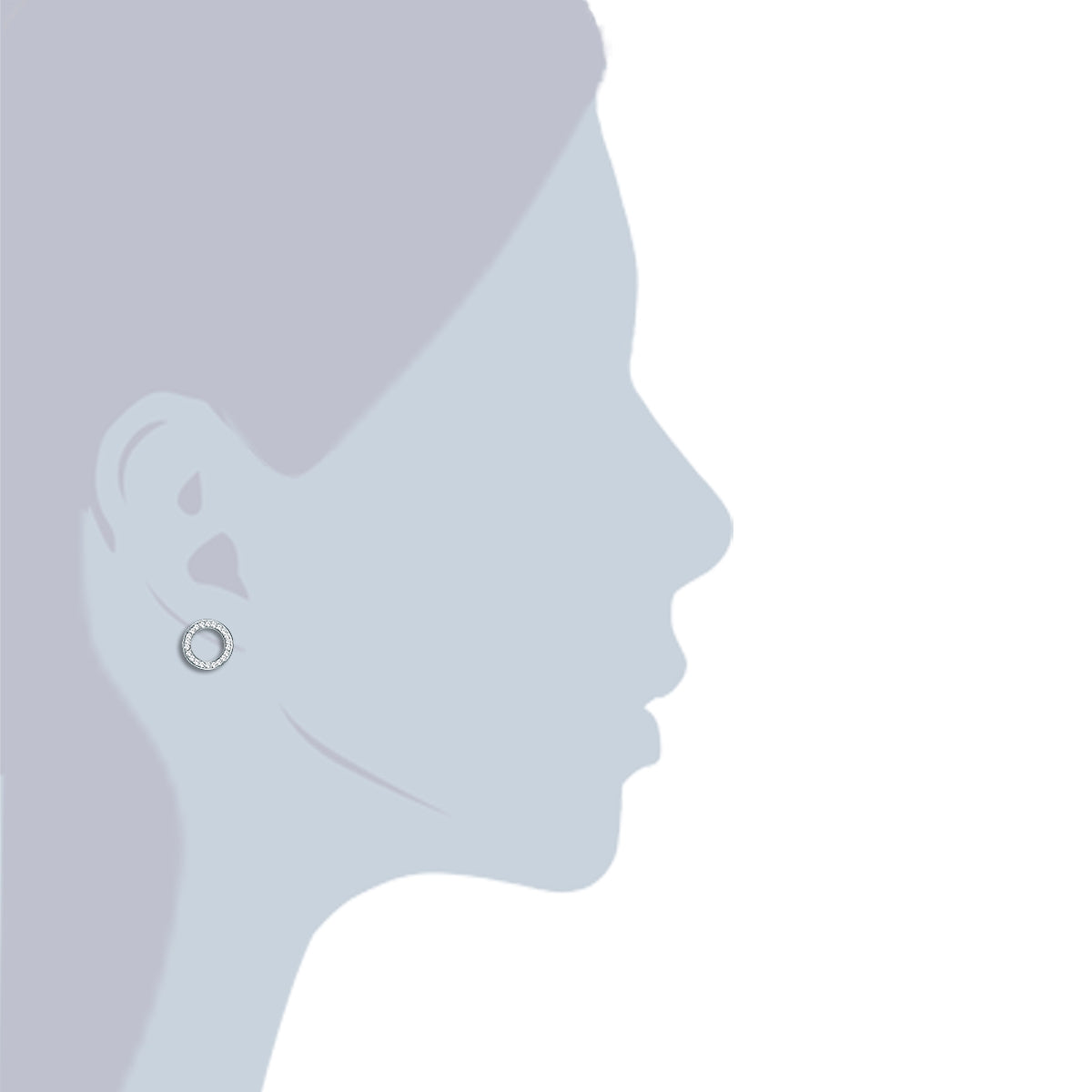 Rafaela Donata Ohrstecker Sterling Silber verziert mit Kristallen von Swarovski® weiß Tägliche Deals