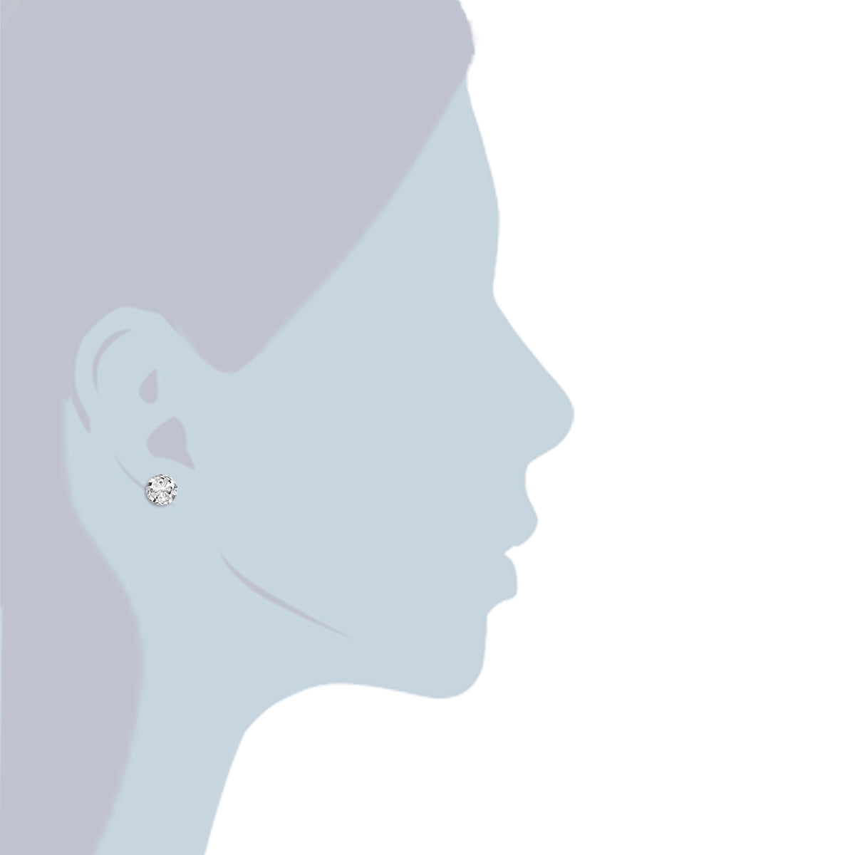 Rafaela Donata Ohrstecker Sterling Silber verziert mit Kristallen von Swarovski® transparent Wochenangebot