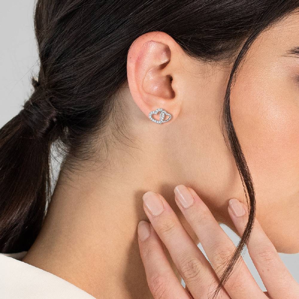 Rafaela Donata Ohrstecker Sterling Silber Zirkonia weiß Letzte 3 Tage