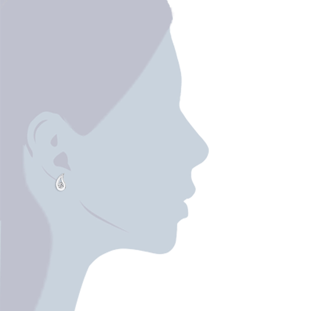 Rafaela Donata Ohrstecker Sterling Silber Zirkonia weiß Letzte 2 Tage