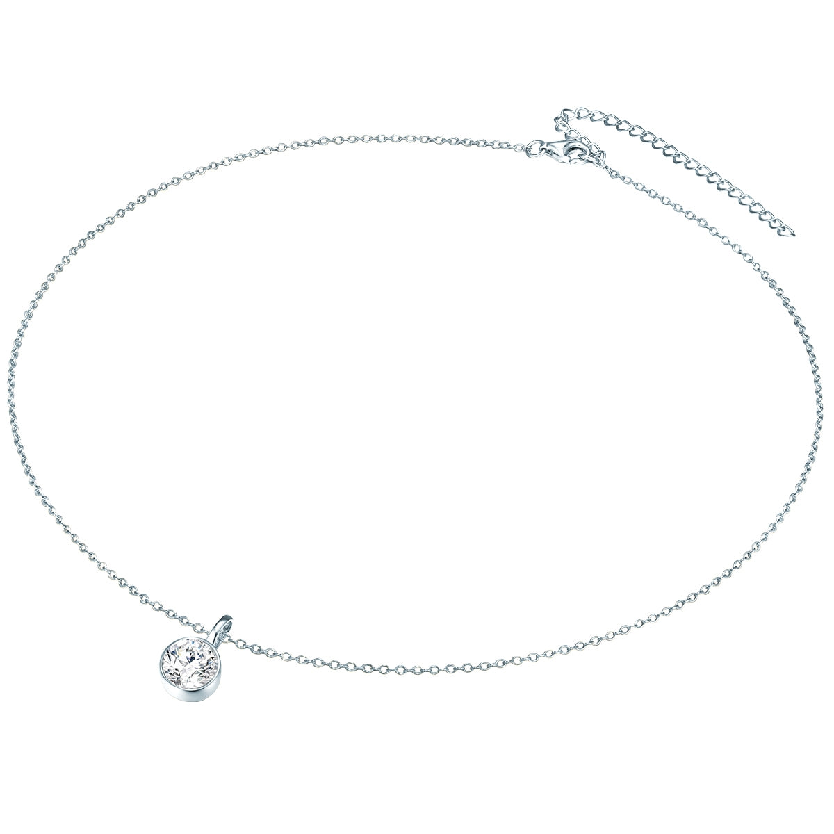 Rafaela Donata Set (Kette+Ohrstecker) Sterling Silber verziert mit Kristallen von Swarovski® weiß Zeitbegrenzte Promotion