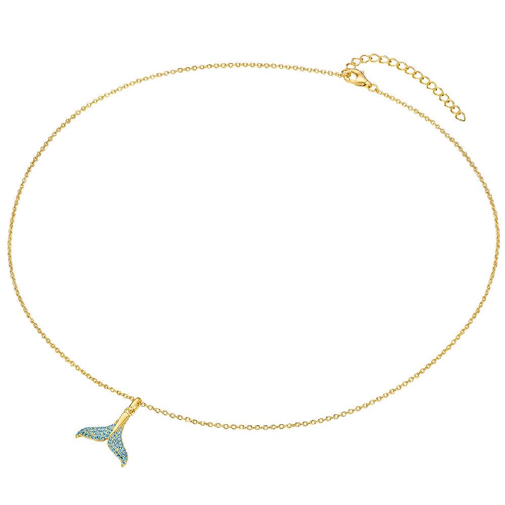 Rafaela Donata Kette mit Anhänger Sterling Silber gelbgold Zirkonia weiß Sonderangebot der Fabrik