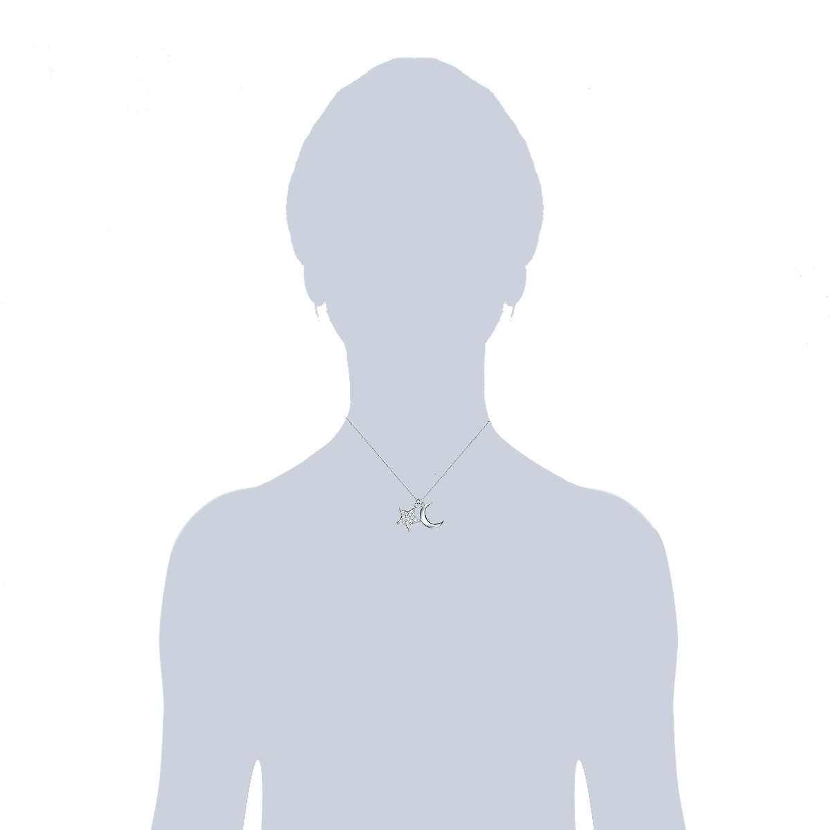Rafaela Donata Kette mit Anhänger Sterling Silber verziert mit Kristallen von Swarovski® weiß Speichern exportieren