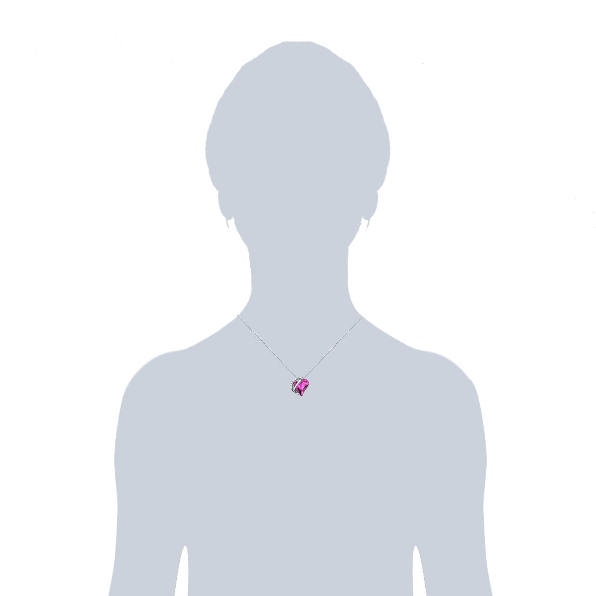 Rafaela Donata Kette mit Anhänger Sterling Silber verziert mit Kristallen von Swarovski® amethyst weiß Rabatte dieses Monats