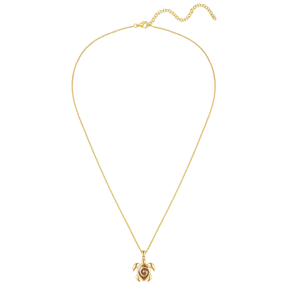 Rafaela Donata Kette mit Anhänger Sterling Silber gelbgold Emaille braun Hotsell