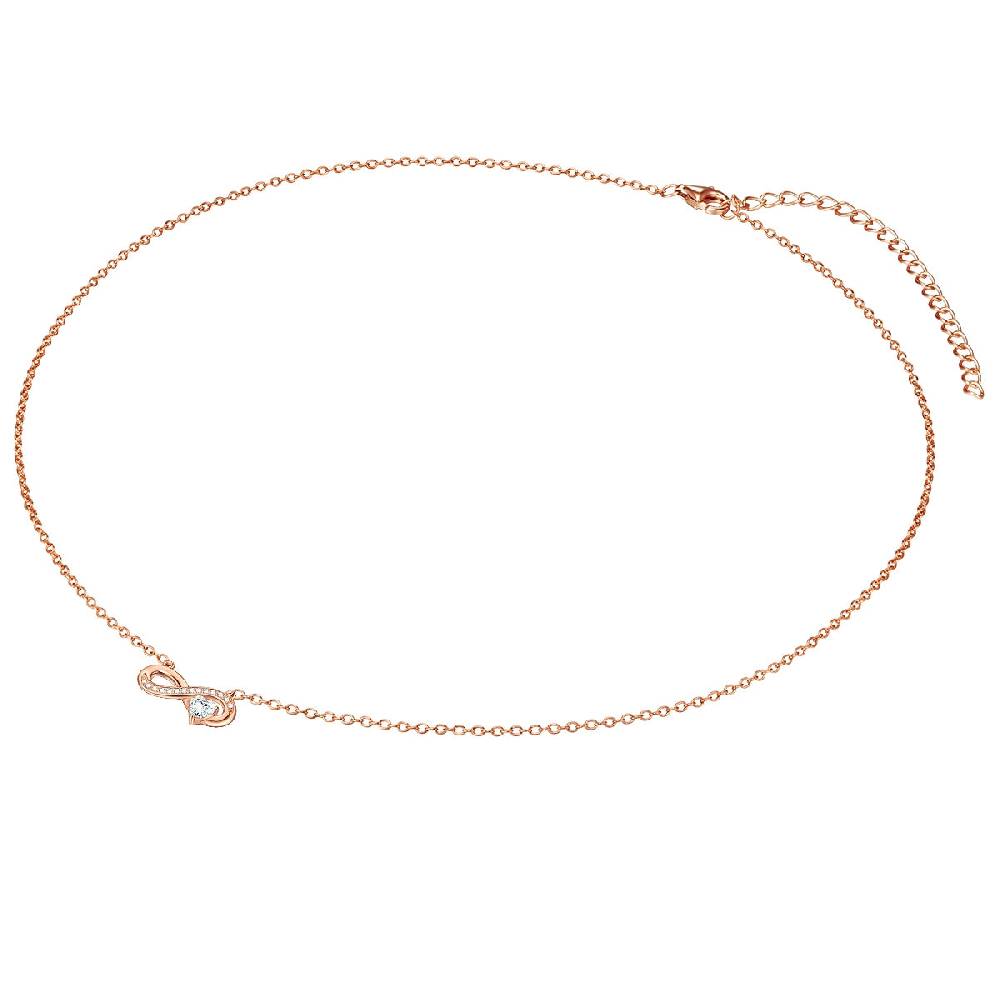 Rafaela Donata Kette mit Anhänger Sterling Silber roségold Zirkonia weiß Begrenztes Angebot