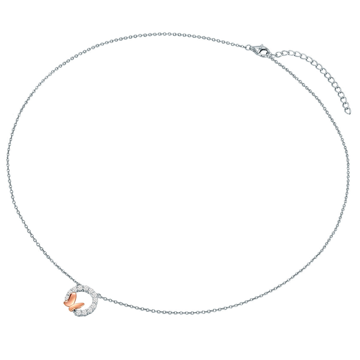 Rafaela Donata Kette Sterling Silber bi-Color Zirkonia weiß Cyber Monday