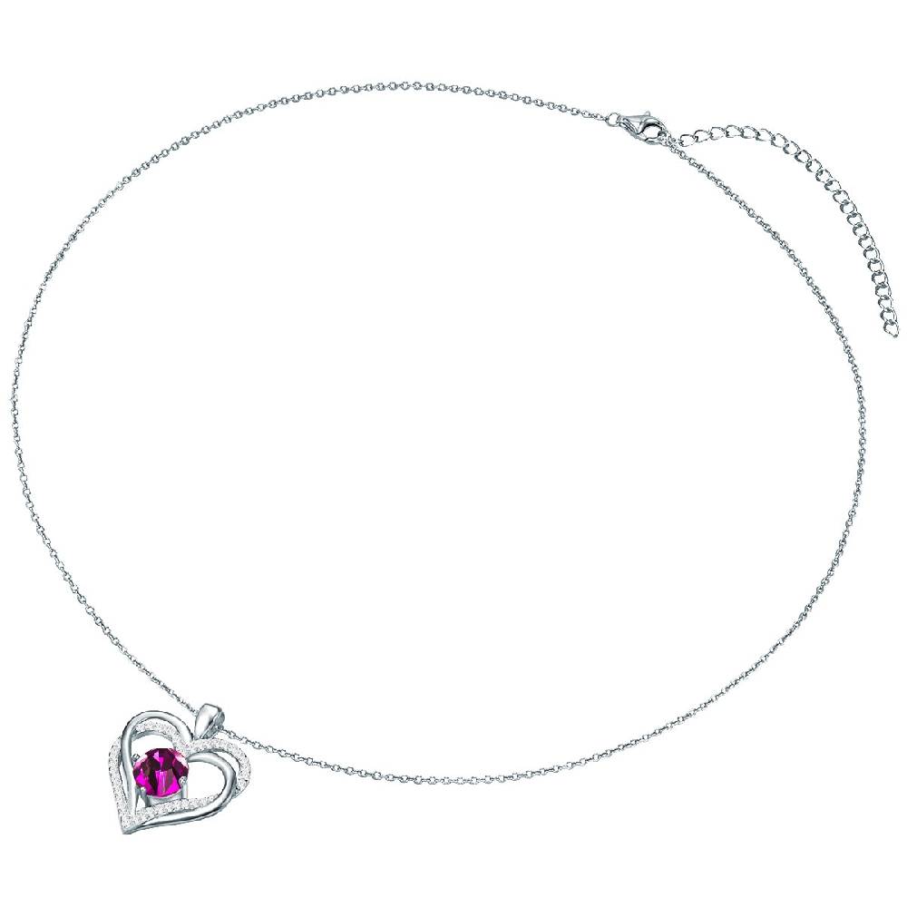 Rafaela Donata Kette mit Anhänger Sterling Silber verziert mit Kristallen von Swarovski® amethyst Zirkonia weiß Exklusive Angebote