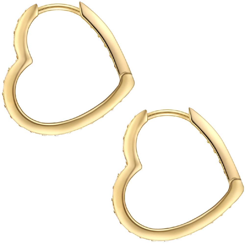 Rafaela Donata Creolen Sterling Silber gelbgold Zirkonia weiß Zeitbegrenzte Promotion