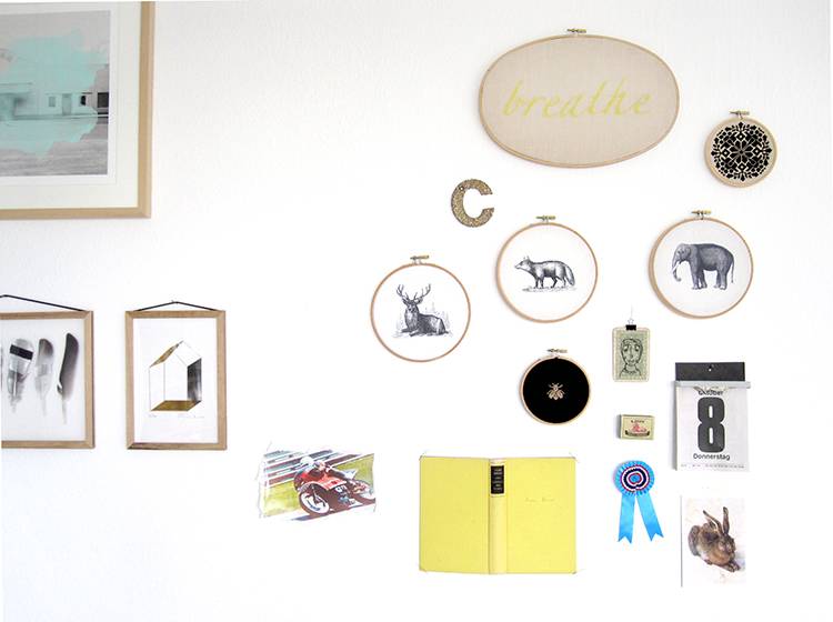 Renna Deluxe FISCH _ Bild im Stickrahmen Online Shopping
