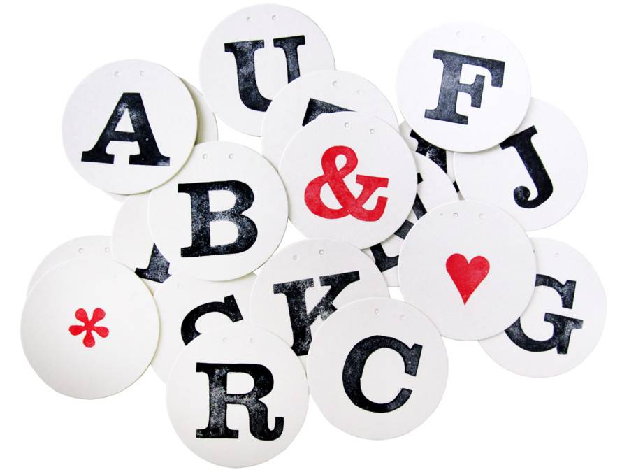 Renna Deluxe Zahlen & Buchstaben für individuelle Girlande Günstig kaufen