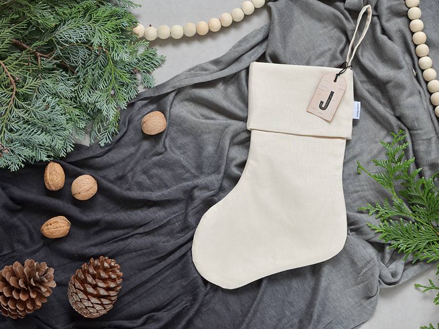 Renna Deluxe Nikolausstiefel mit Monogramm auf Birkenrinde Versandkostenfrei