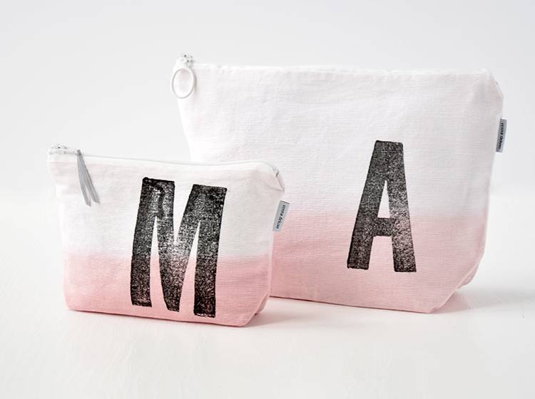 Renna Deluxe Kulturtasche ROSA mit Monogramm personalisiert Kauf eins, bekomm eins gratis