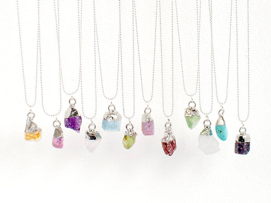 Renna Deluxe GEBURTSSTEIN März Kette Silber Schlussverkauf