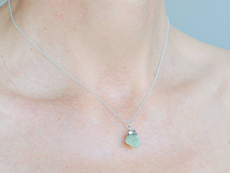 Renna Deluxe GEBURTSSTEIN April Kette Silber Günstiger Verkauf