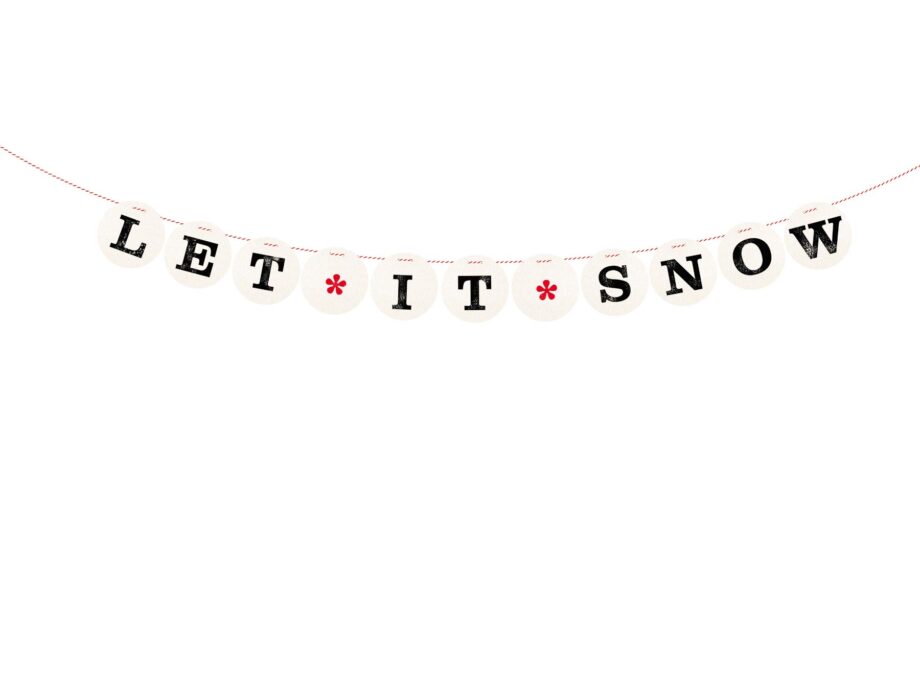 Renna Deluxe LET IT SNOW Girlande Riesige Ersparnisse