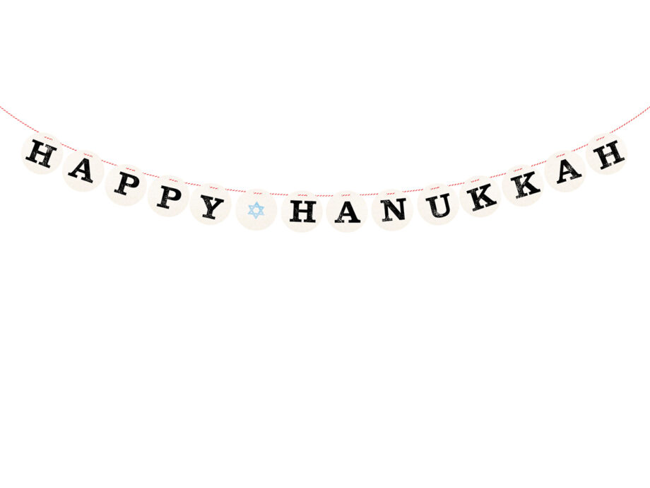 Renna Deluxe HAPPY HANUKKAH Girlande Tiefpreis