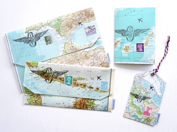 Renna Deluxe Atlas Reiseetui Groß – Etui aus Landkarten Kostenlose Rückgabe