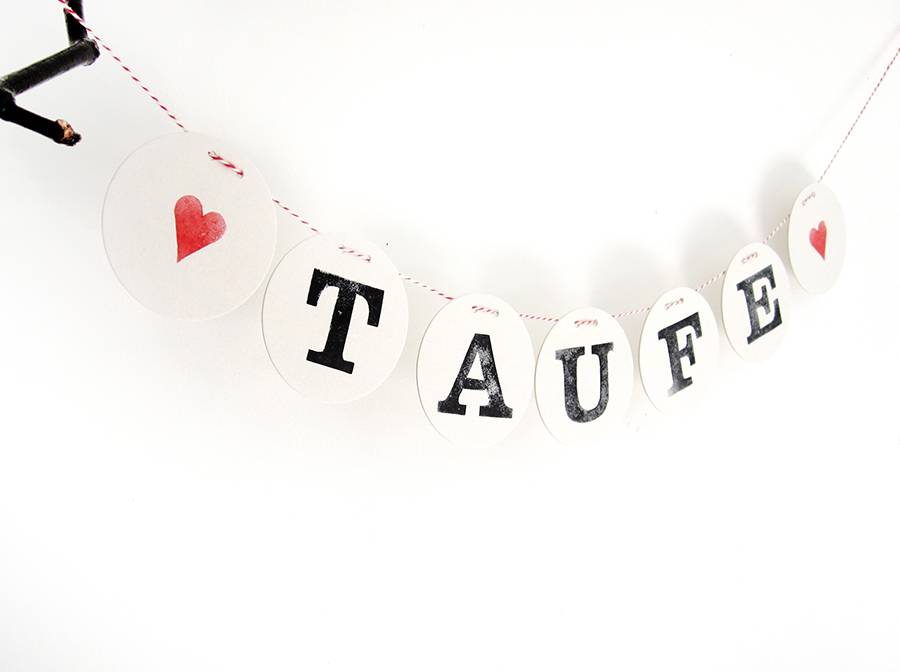 Renna Deluxe TAUFE Girlande Deko für das Tauffest Sonderangebot der Fabrik