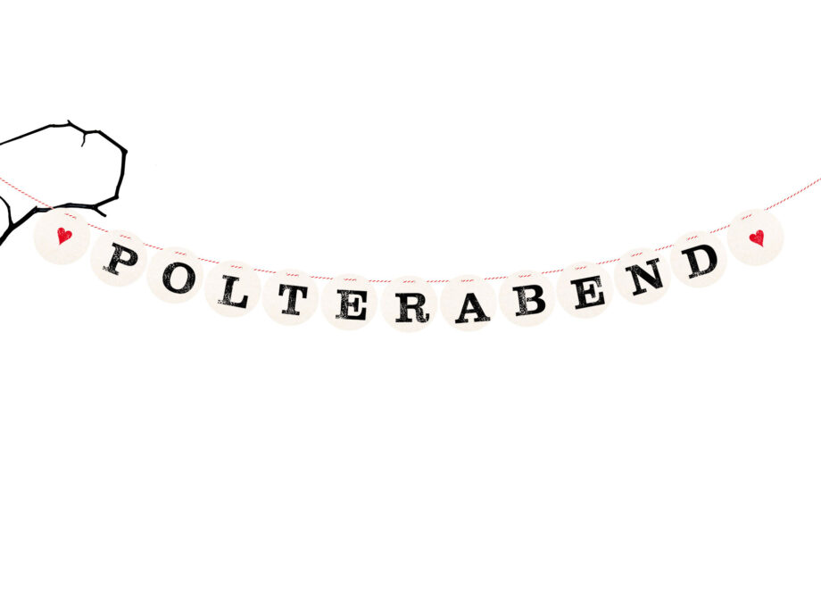 Renna Deluxe Polterabend Girlande für die Hochzeit Vierteljährliche Förderung