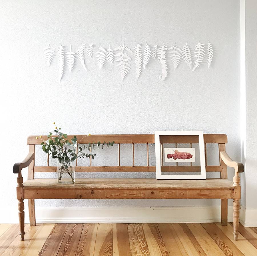 Renna Deluxe FARN Blätter für die Wand Kostenloser Versand international