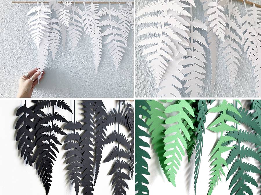 Renna Deluxe FARN Blätter für die Wand Kostenloser Versand international