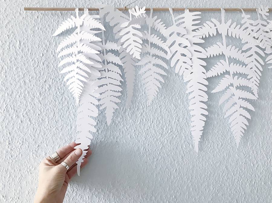 Renna Deluxe FARN Blätter für die Wand Kostenloser Versand international