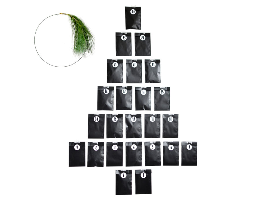 Renna Deluxe Adventskalender Schwarz mit Handlettering für Männer Black Friday Preise