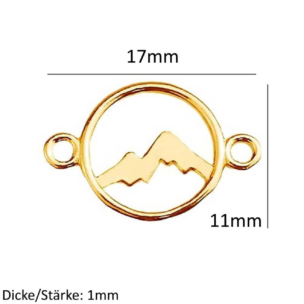 Sadingo Schmuckverbinder Mountain | 17x11 mm Begrenztes Angebot