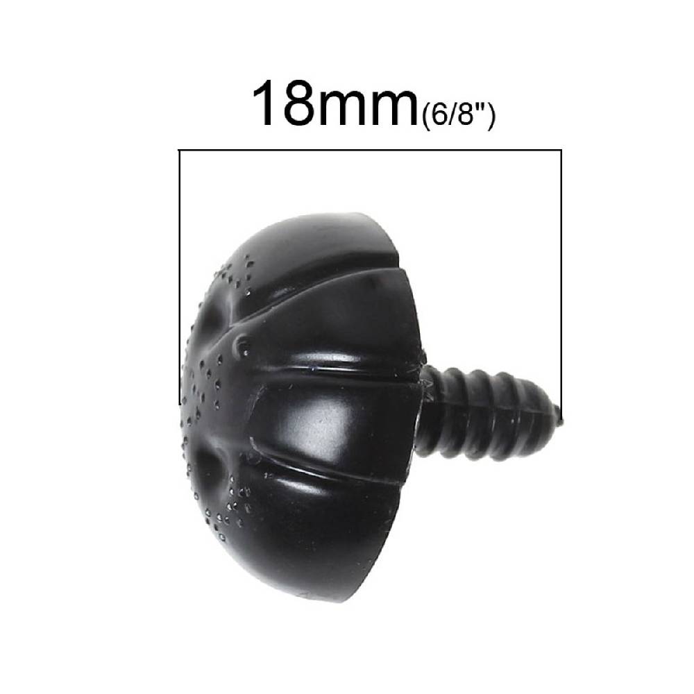 Sadingo Teddynasen Acryl, zum Basteln, 25 Stück 23 x 17 mm Weihnachtsangebot