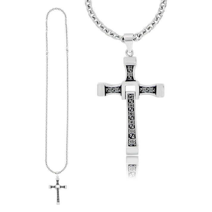 Save Brave Ankerkette Davis mit Anhänger Kreuz Neueste Stile