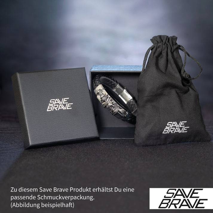 Save Brave Halskette Titus mit Gorillakopf-Anhänger - Farbe Silber Schlussverkauf