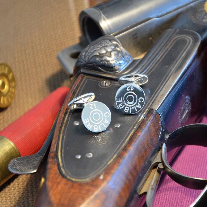 SchwesterSchwester Manschettenknöpfe Silber Calibre 12 Kostenloser Versand