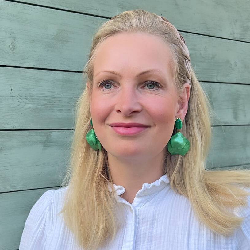 SchwesterSchwester Grüne Ohrringe mit Blütenblättern Im Verkauf