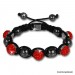 Silberdream Glitzerkugel rot für Sterlinx London Shamballa Armband SHB00R Outlet