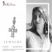 Silberdream SilberDream 925 Charm Kreuz weiß Armband Anhänger FC205W Heißer Verkauf