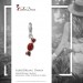 Silberdream SilberDream Glitzer Charm Bonbon rot Zirkonia Kristalle Anhänger GSC576R Kauf eins, bekomm eins gratis