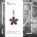 Silberdream SilberDream 925 Charm Blume lila Armband Ketten Anhänger FC4116 Tägliche Deals