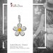Silberdream SilberDream 925 Charm Blume weiß Armband Ketten Anhänger FC4119 Letzter Tag