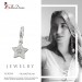 Silberdream SilberDream Charm Stern Zirkonia 925er Silber Armband Anhänger FC903W Kostenloser Versand