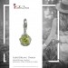 Silberdream SilberDream Charm Zirkonia Kugel grün Armband Anhänger FC200G Sonderangebot